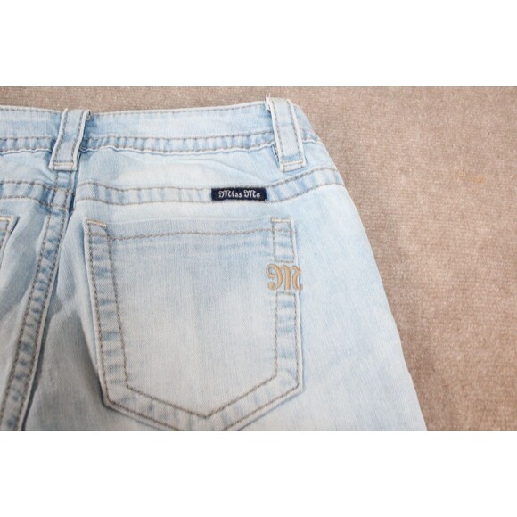 Miss Me Women’s Light  Blue Denim Signature Mid Rise Skinny Jeans Size 28 - Picture 16 of 16